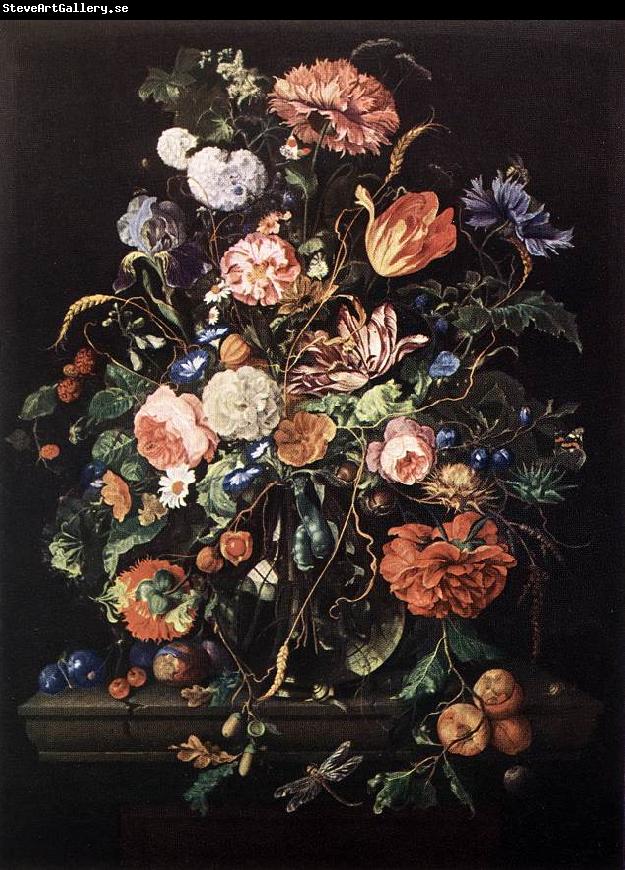 HEEM, Jan Davidsz. de Flowers in Glass and Fruits g